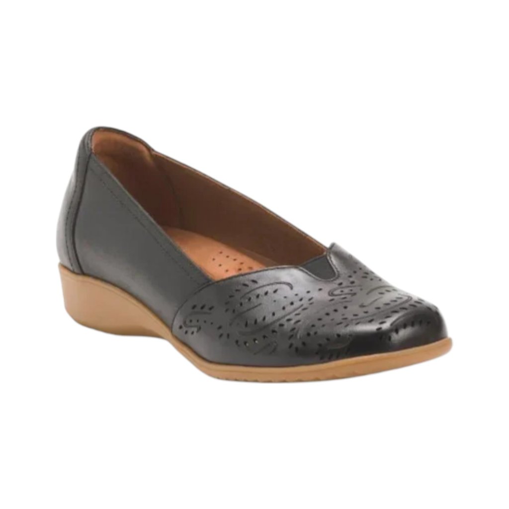 Cobb Hill Rockport Leather Rozie Comfort Wedge Flats
